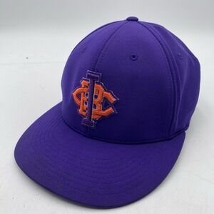 Impact Academy Baseball Club Hat Fitted Purple Fitted Size Small Medium Cleaned